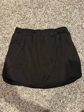 Women's Black Mini Skort with Comfortable Waistband